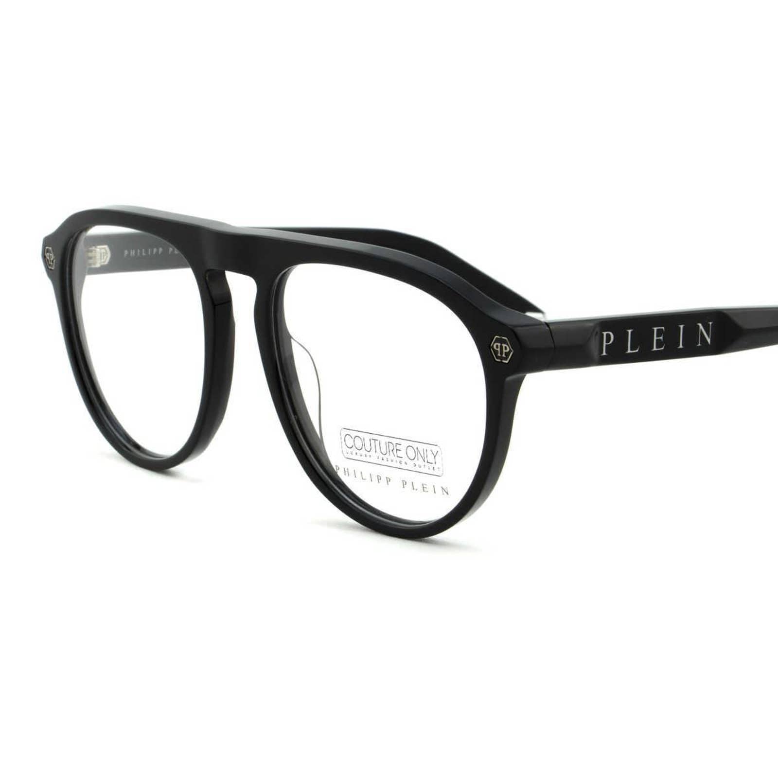 Men Optical Glasses Oval Aviator Black Eyeglasses VPP016M-0700