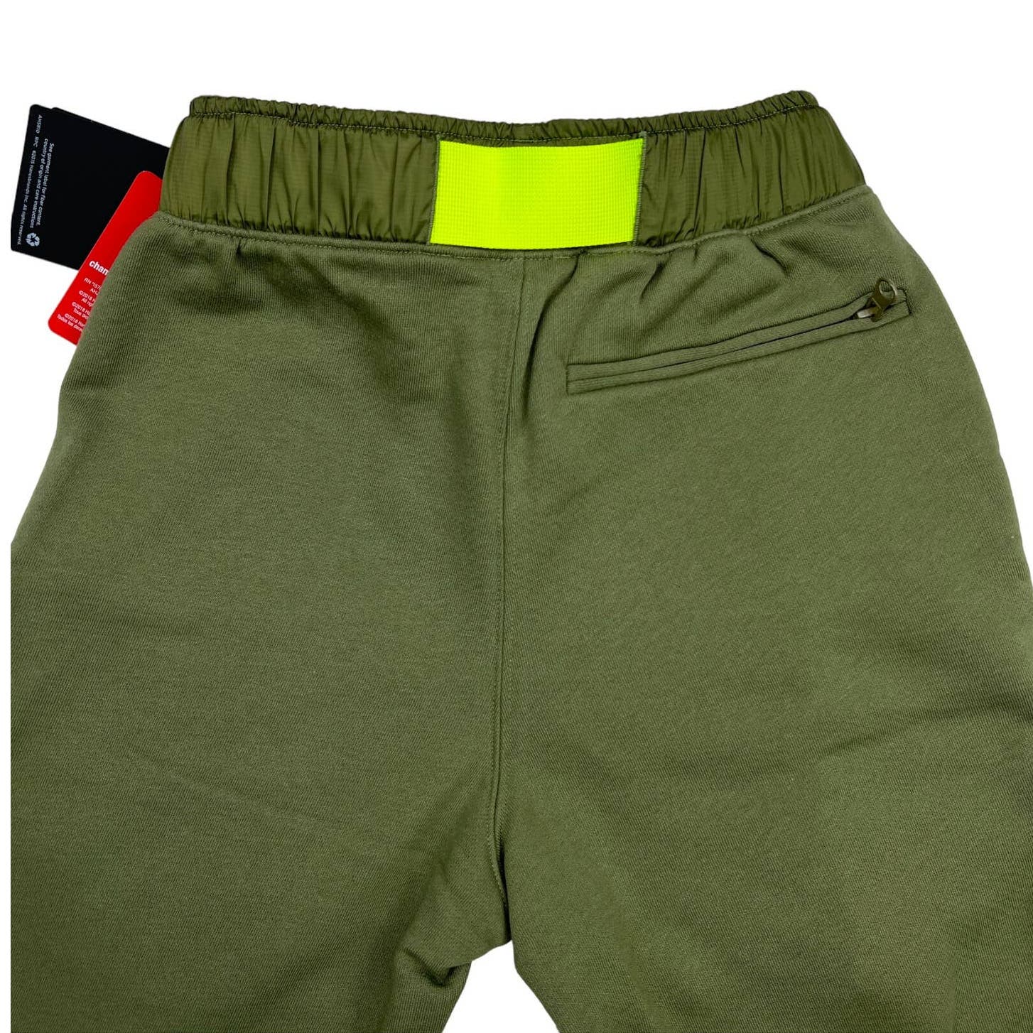 Champion Men Olive Pants US XS Patch Pockets Joggers