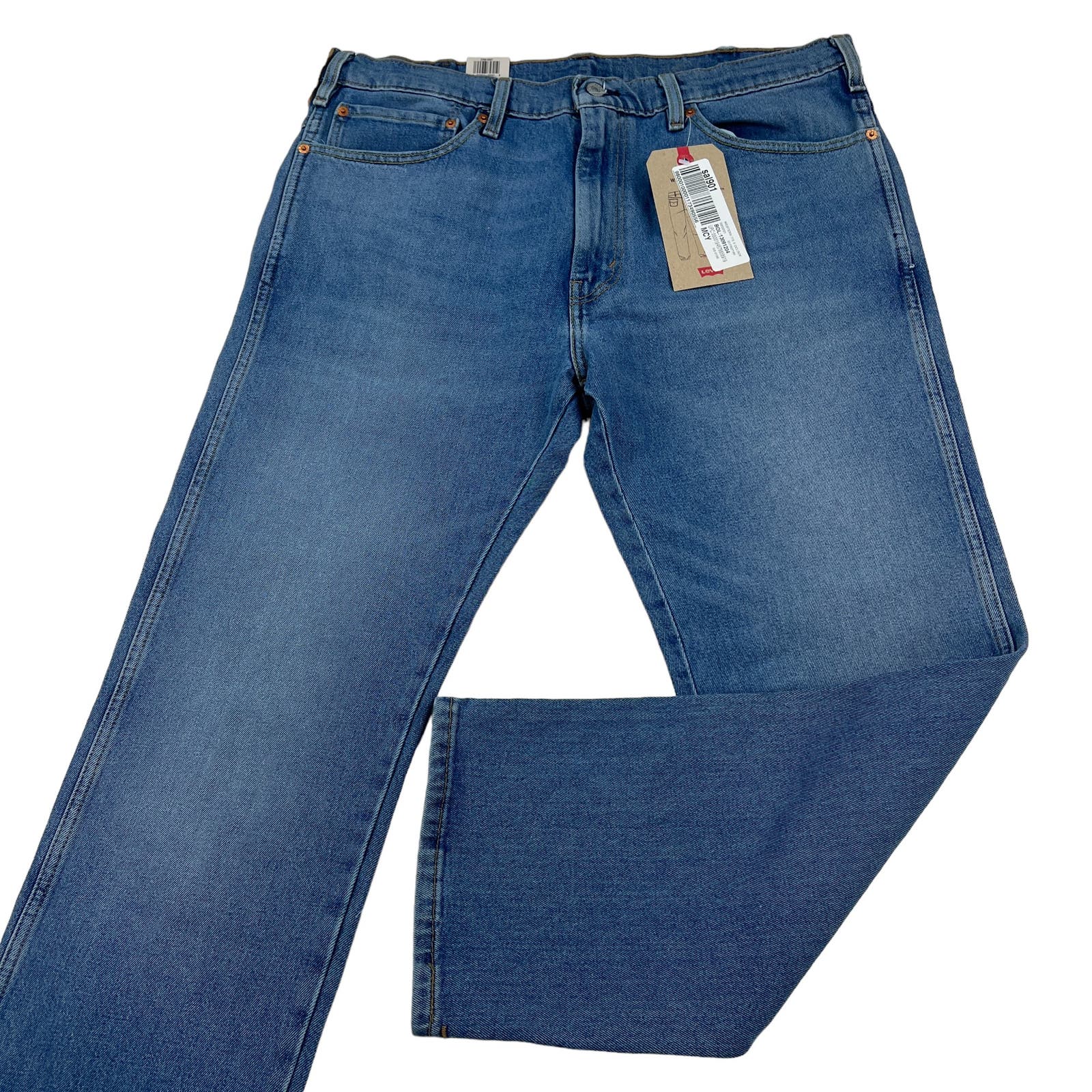 Levi Strauss&Co Men US 38x30 Denim Blue Straight Jeans