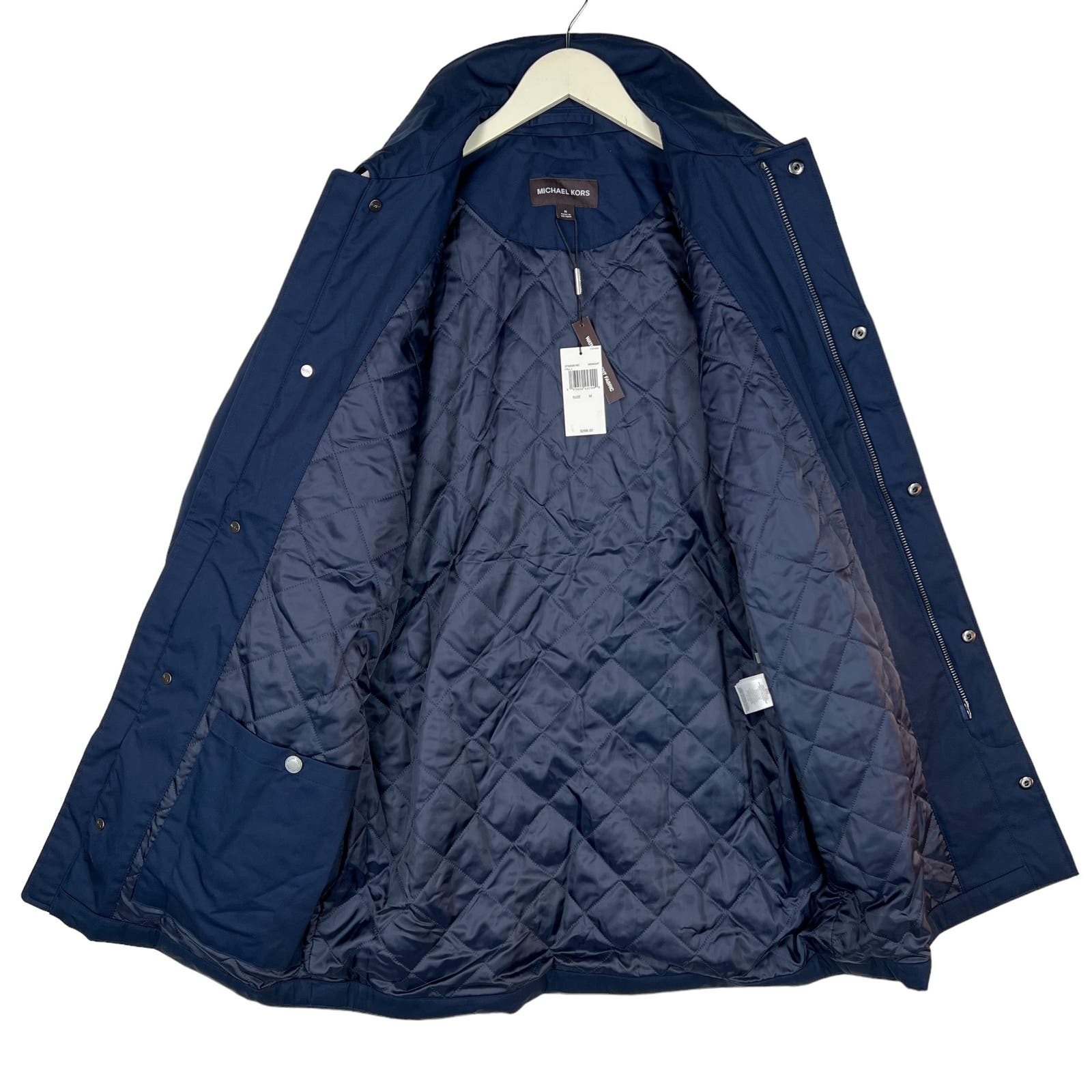 Michael Kors Men Blue Jacket US M Waterproof Coat