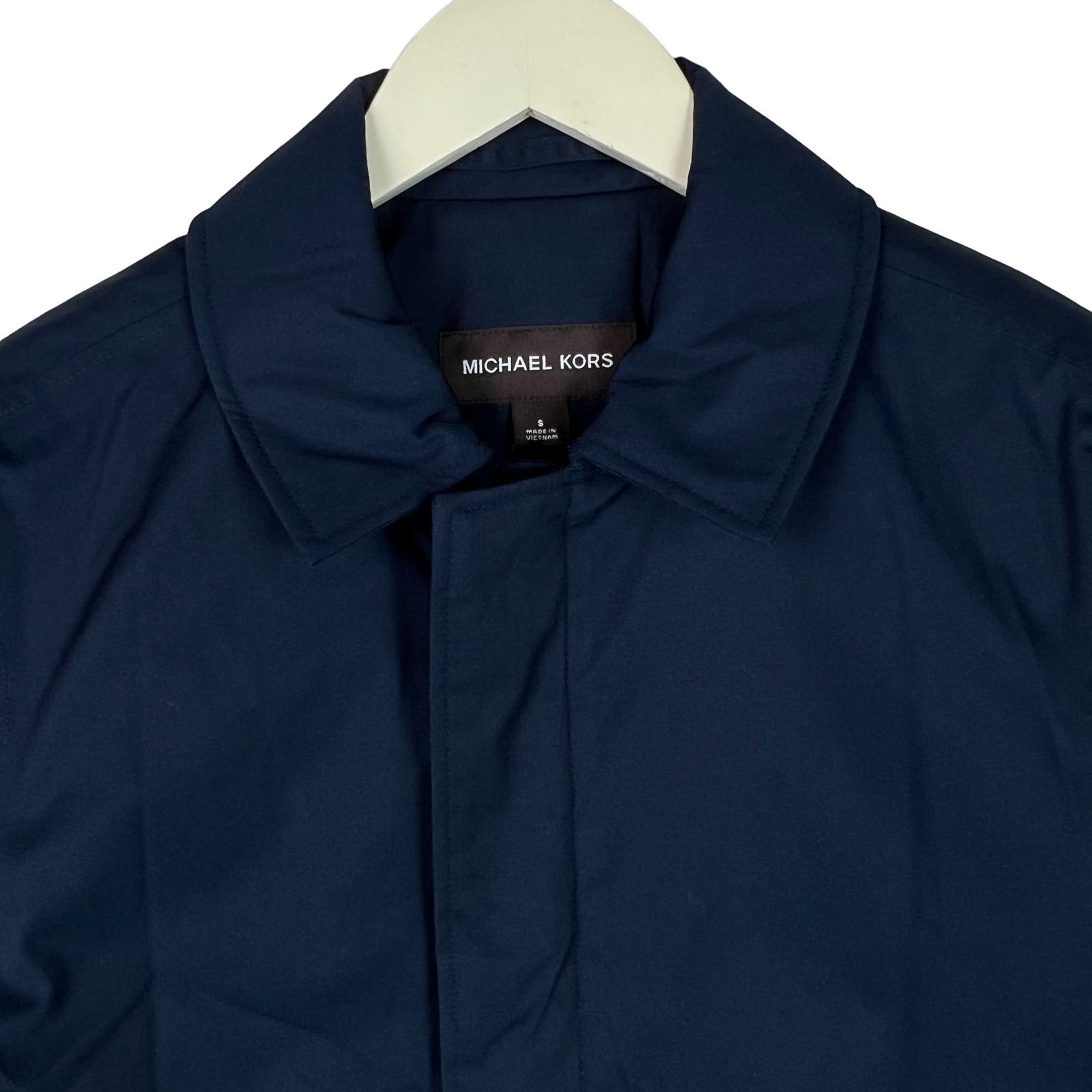 Michael Kors Men Midnight Blue Jacket US S Waterproof Coat