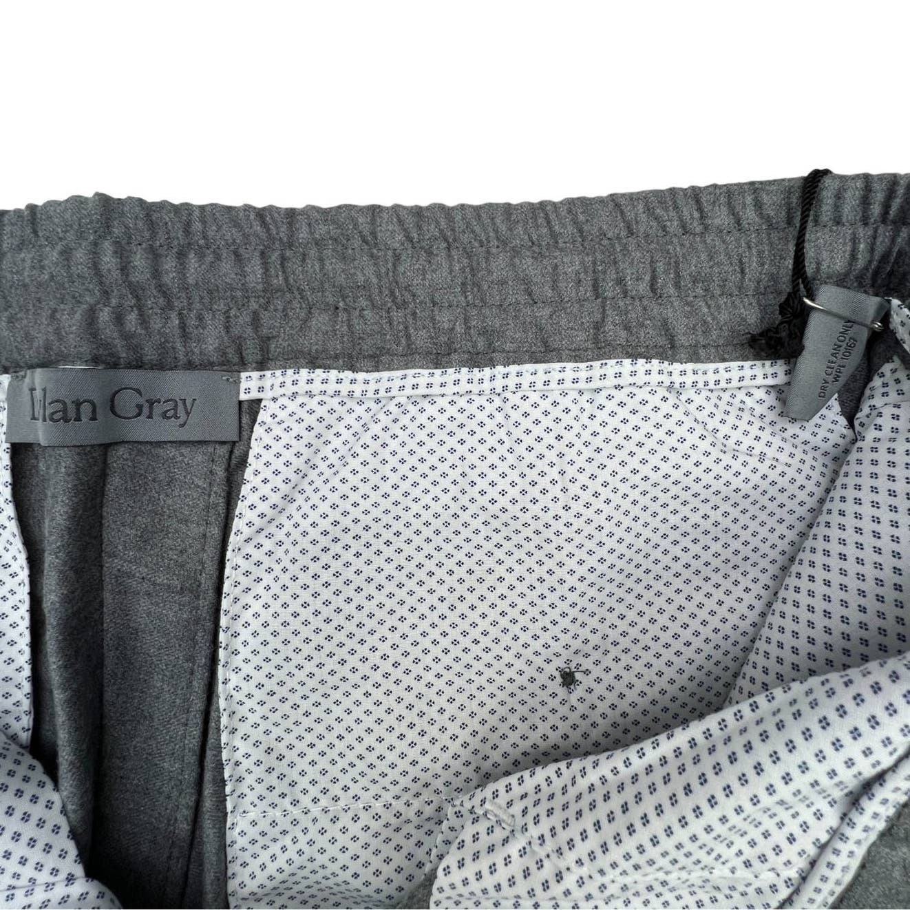 Dylan Gray Men Grey Wool Pants US 33 Slim Fit
