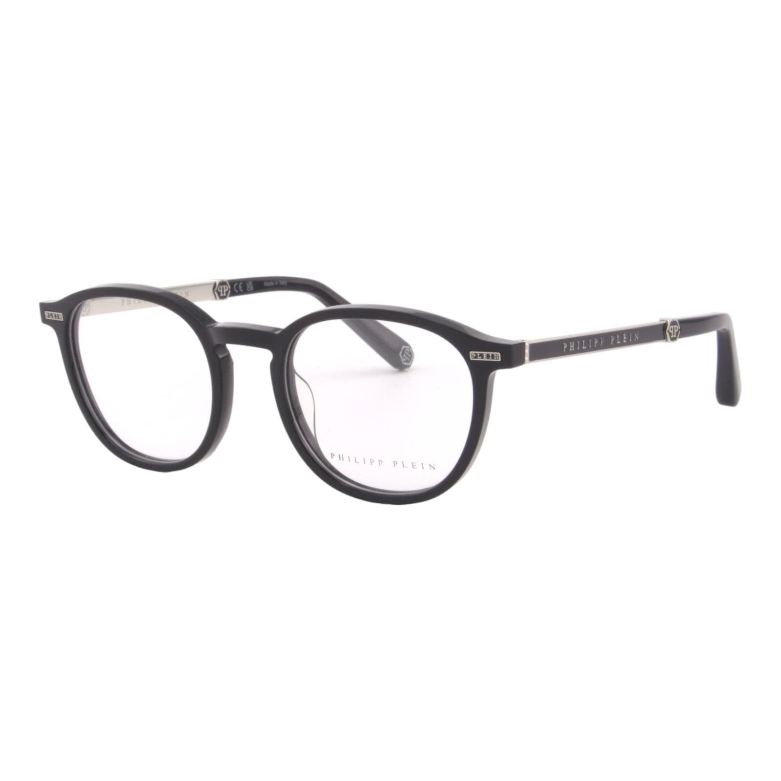 Men Panthos Glasses VPP057M-0700 Black Optical Frame Clear Lens