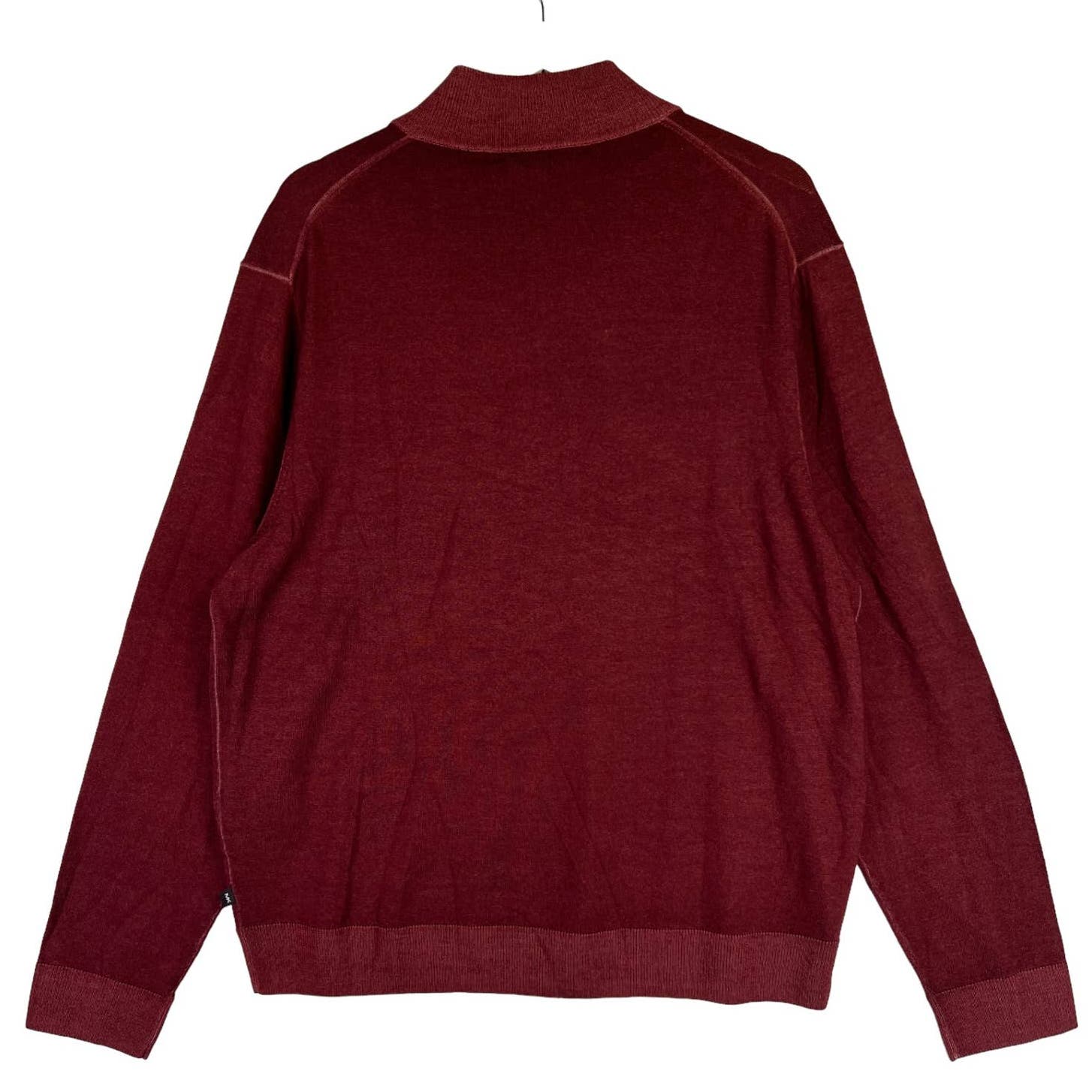 Michael Kors Men Burgundy Sweatshirt US XXL Merino Wool Sweater