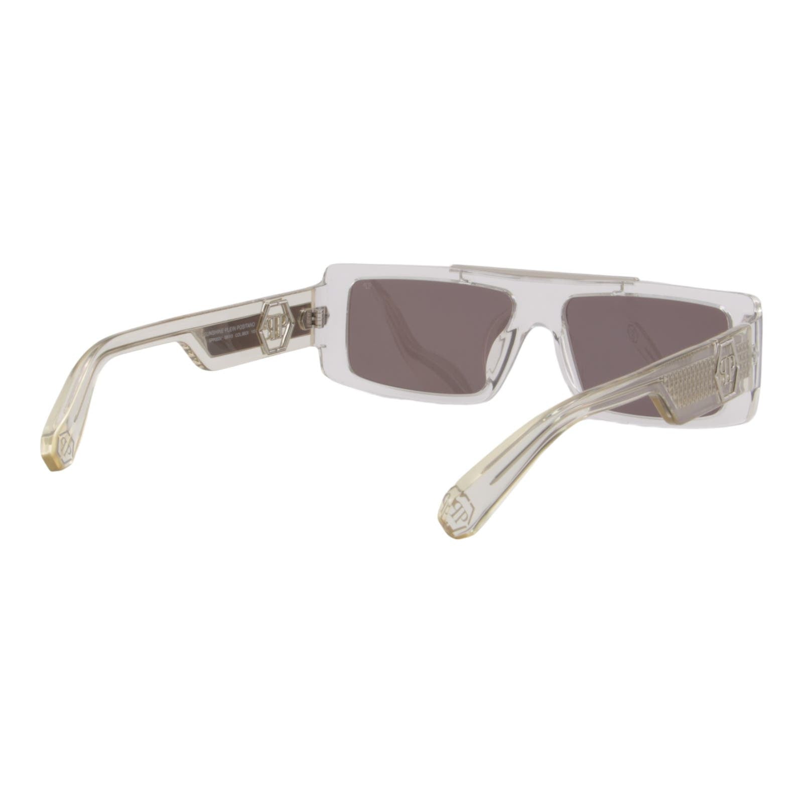 Designer Men Slim Rectangular Sunglasses SPP003V-880X Mirrored Lens