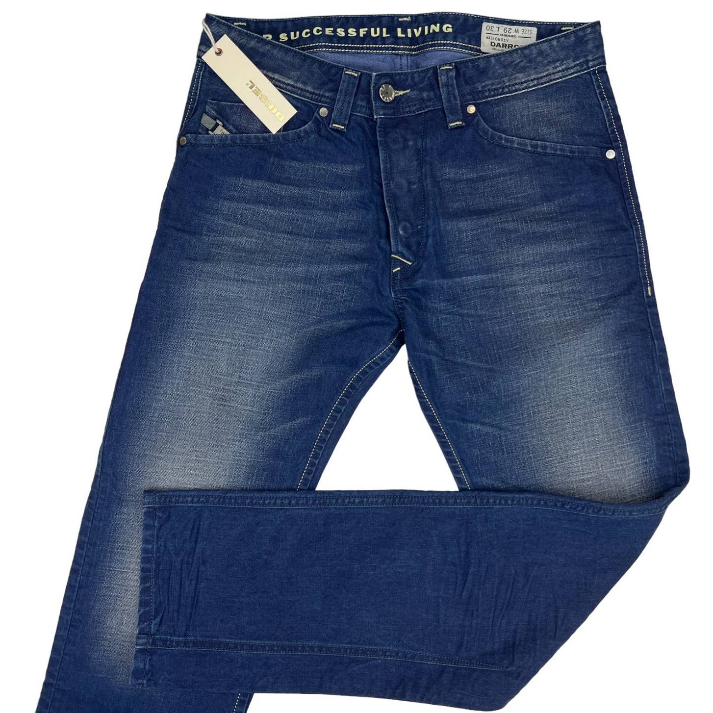 Diesel Men Long Denim Jeans US 29 Wash Slim Casual Cotton