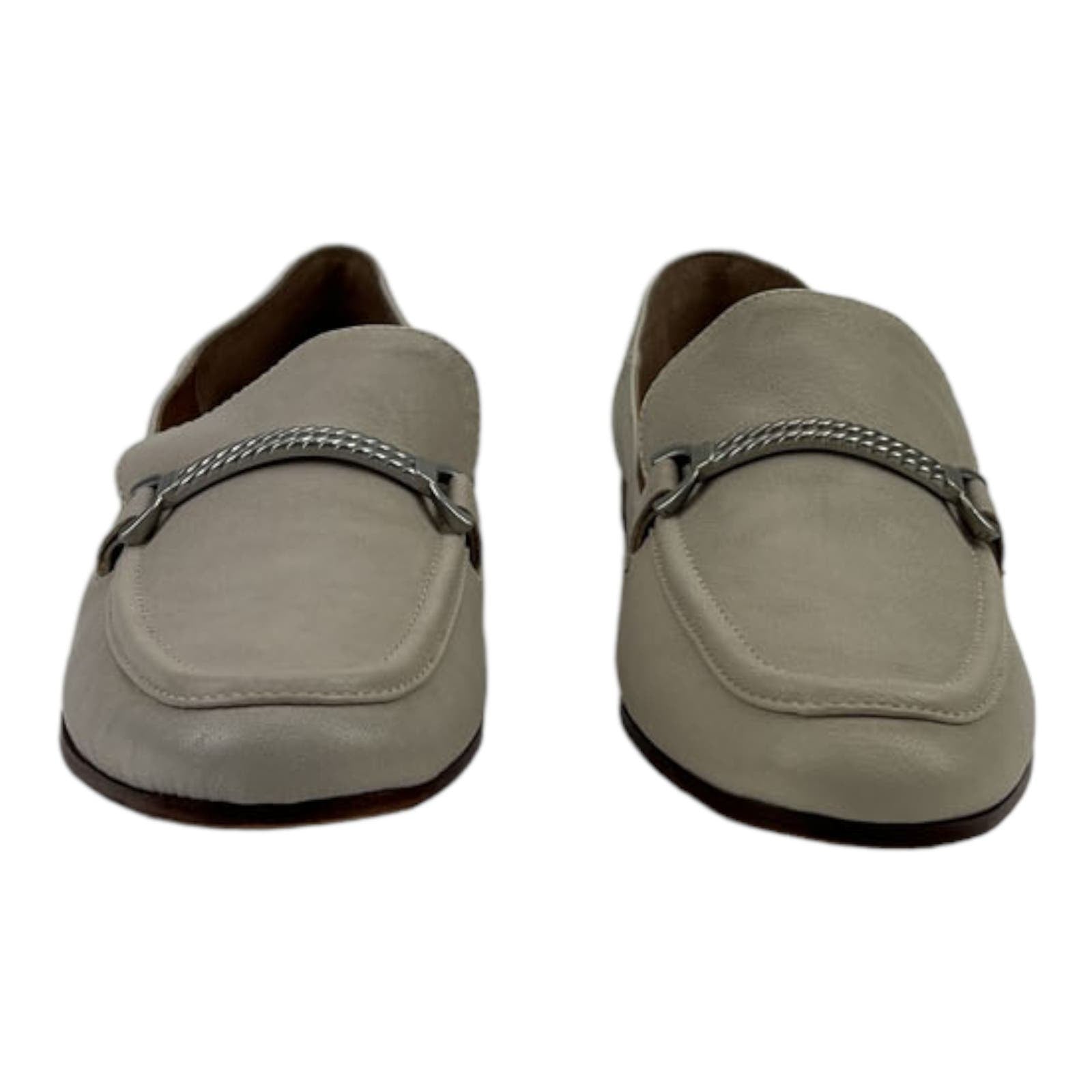 Patricia Nash Women US 10 Fia Loafer Flats Gray Bone Brown Shoes