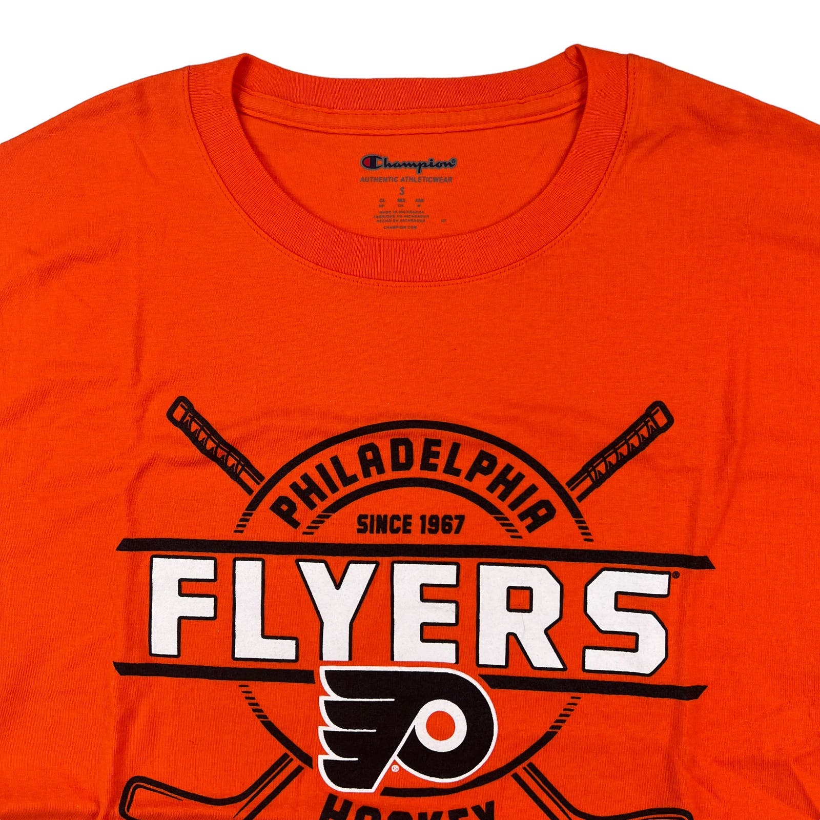 Champion Men Red T-Shirt US S Flyers Philadelphia NHL Hockey