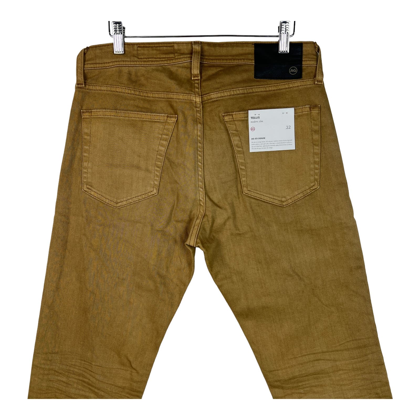AG-ED Denim Tellis Men Brown Jeans US 32 Slim Fit Casual Cotton