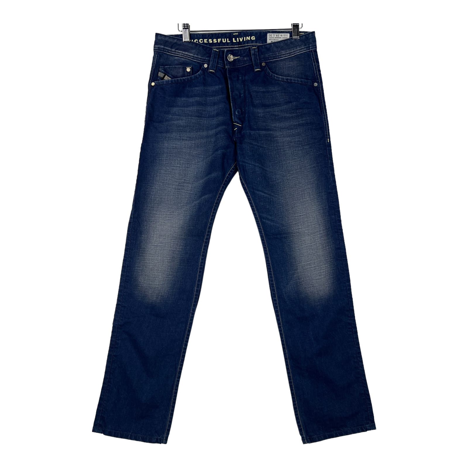 Diesel Men Long Denim Jeans US 29 Wash Slim Casual Cotton