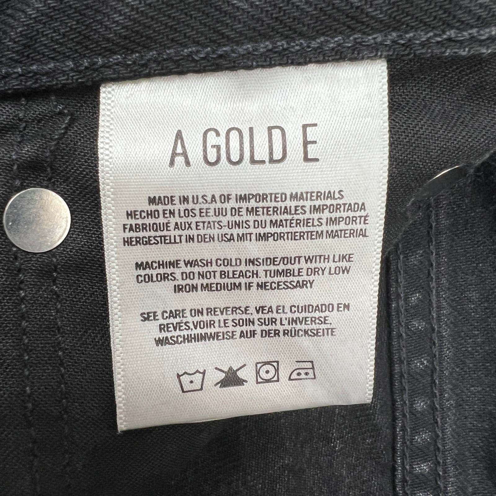 Agolde Men Jeans Tapered US 30 Slim Fit Denim Washed Cotton