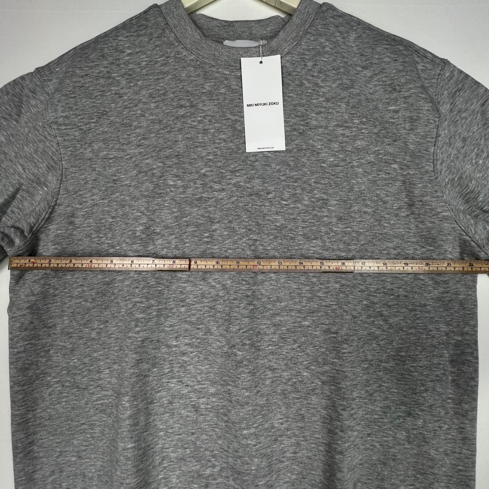 Miyuki Zoku Men Grey Crew Neck US L Cotton Sweatshirt Fleece Inner