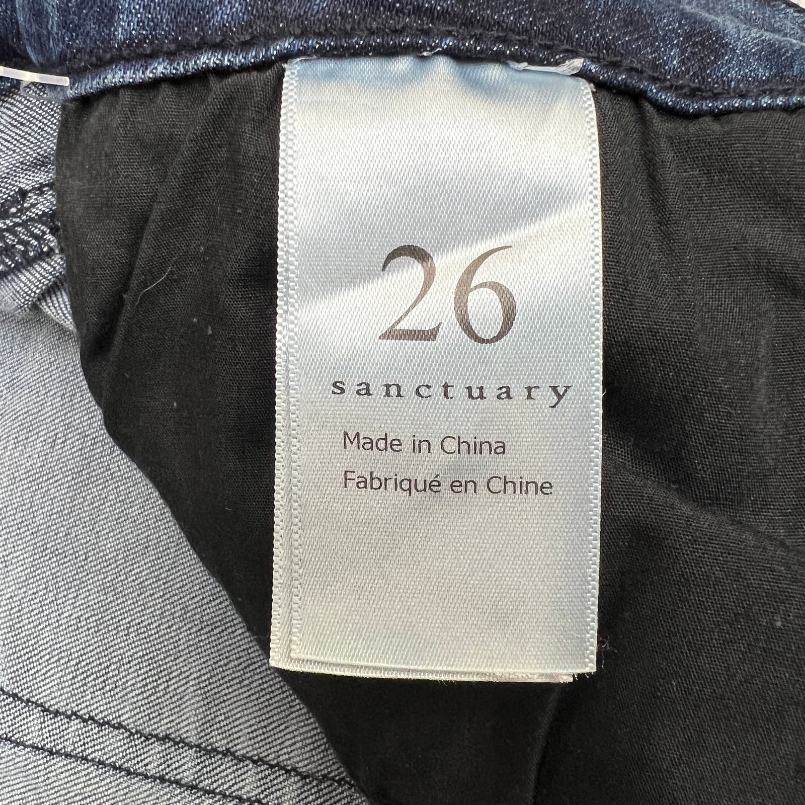 Sanctuary Women Denim Blue Jeans US 26 Cropped Straight