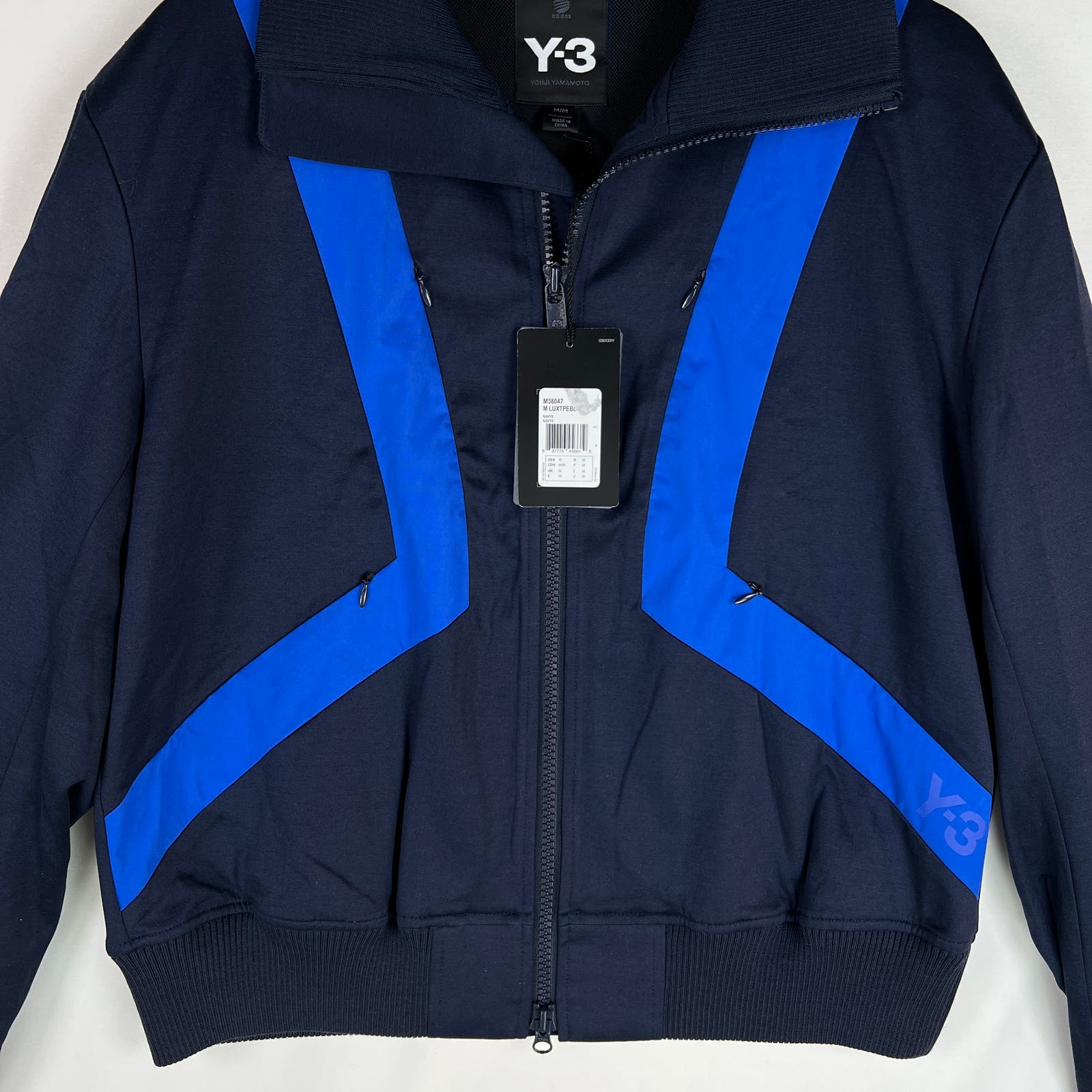 Adidas Y-3  Men US M Navy Blue Lux Tape Blouson Jacket