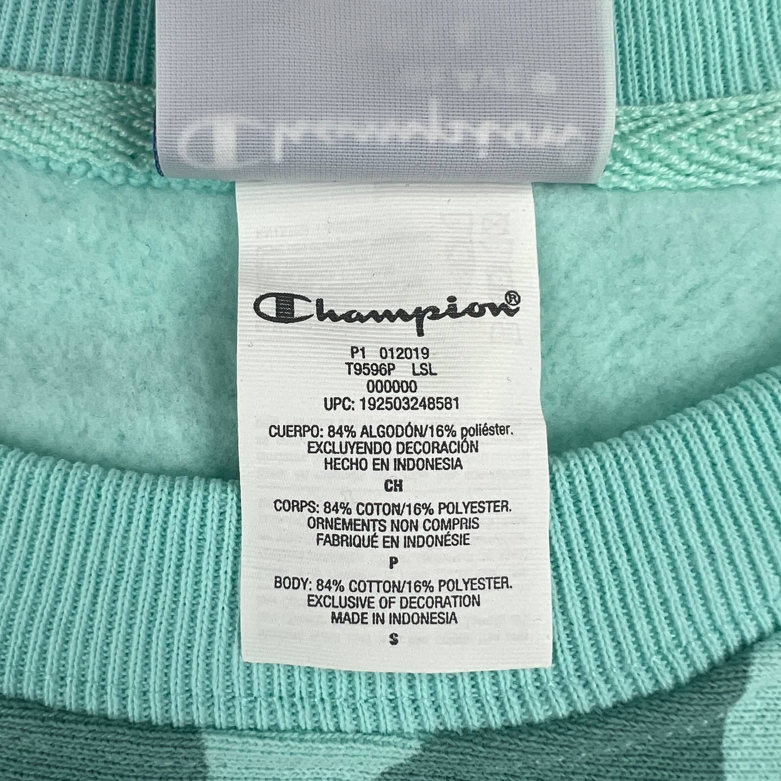 Champion Men Turquoise Blue Sweatshirt US XS Short Sleeve Crew Neck