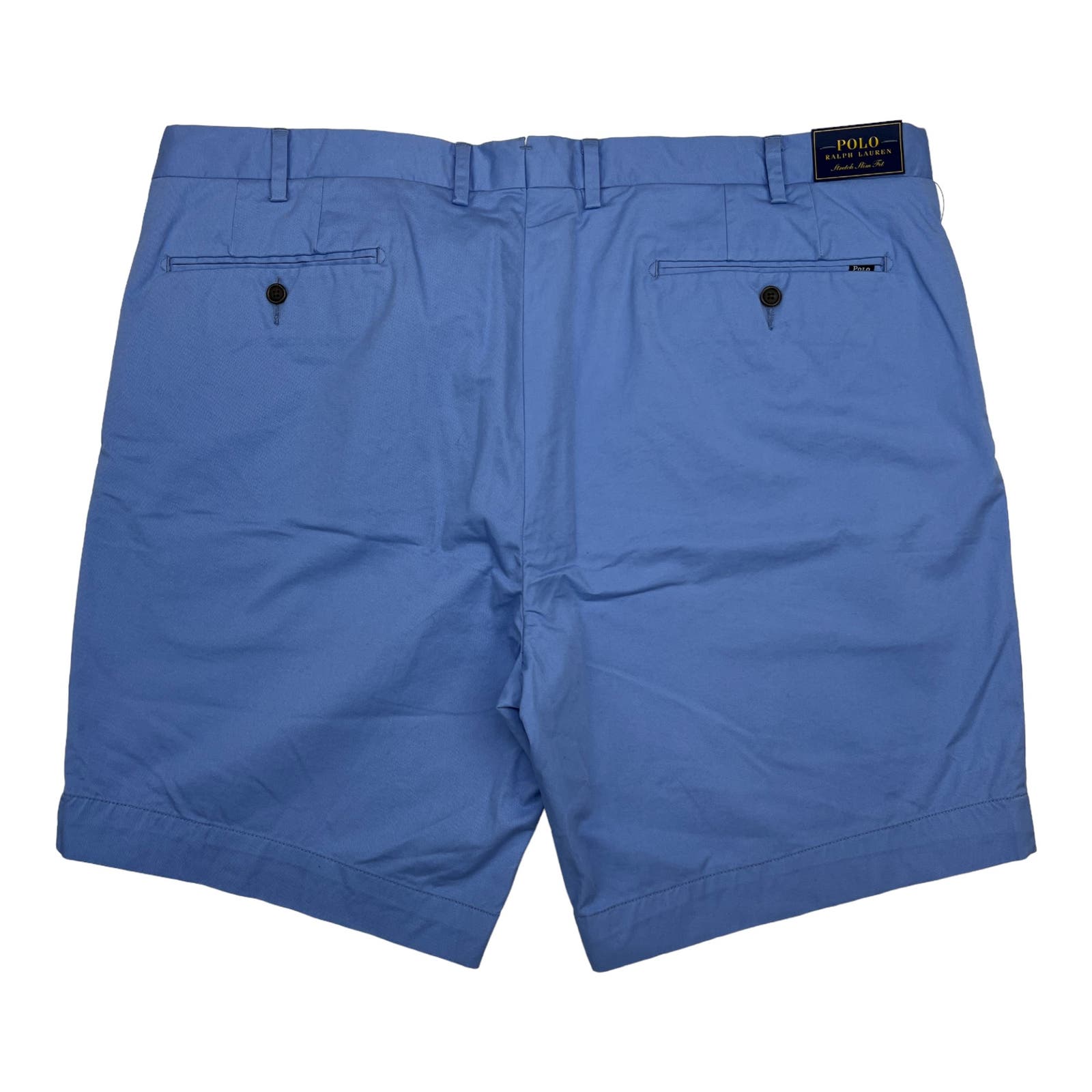 POLO Ralph Lauren Men Light Blue Shorts US 42 Classic Flat Front