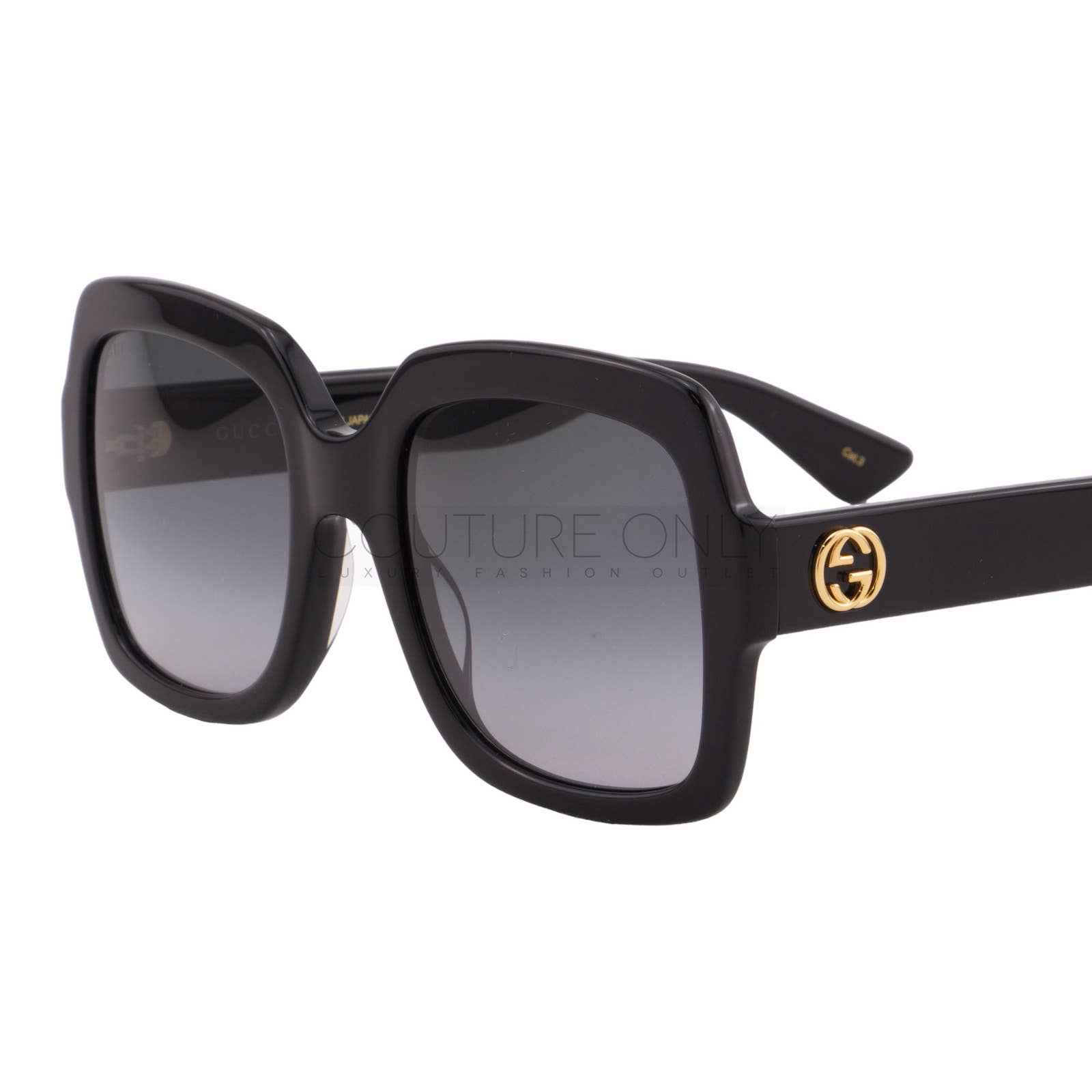 Women Black Oversized Square Sunglasses GG0036SN-001