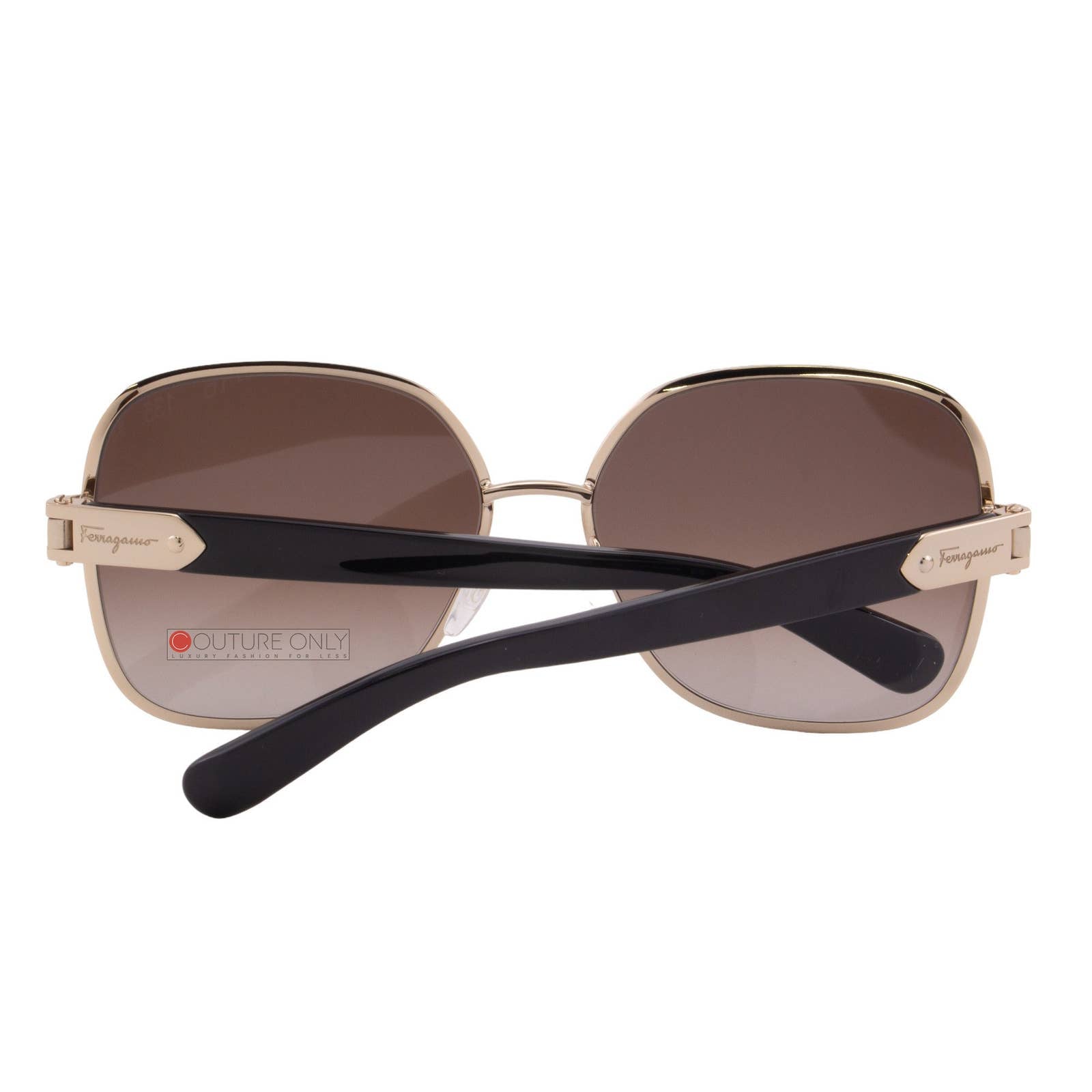 Women Oversized Rectangular Black Sunglasses SF150S-733