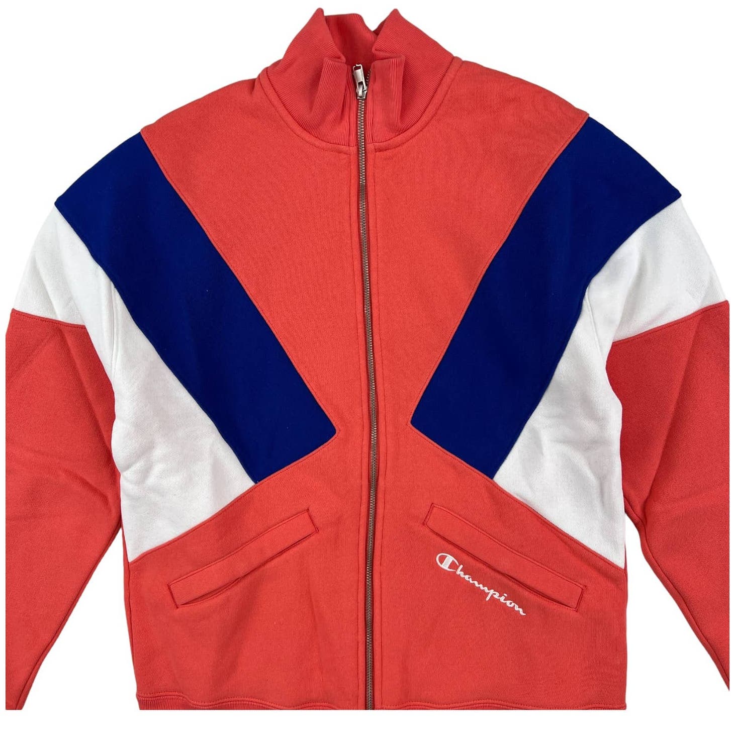 Champion Women US S Red Coral Full Zip Jacket Sport Training