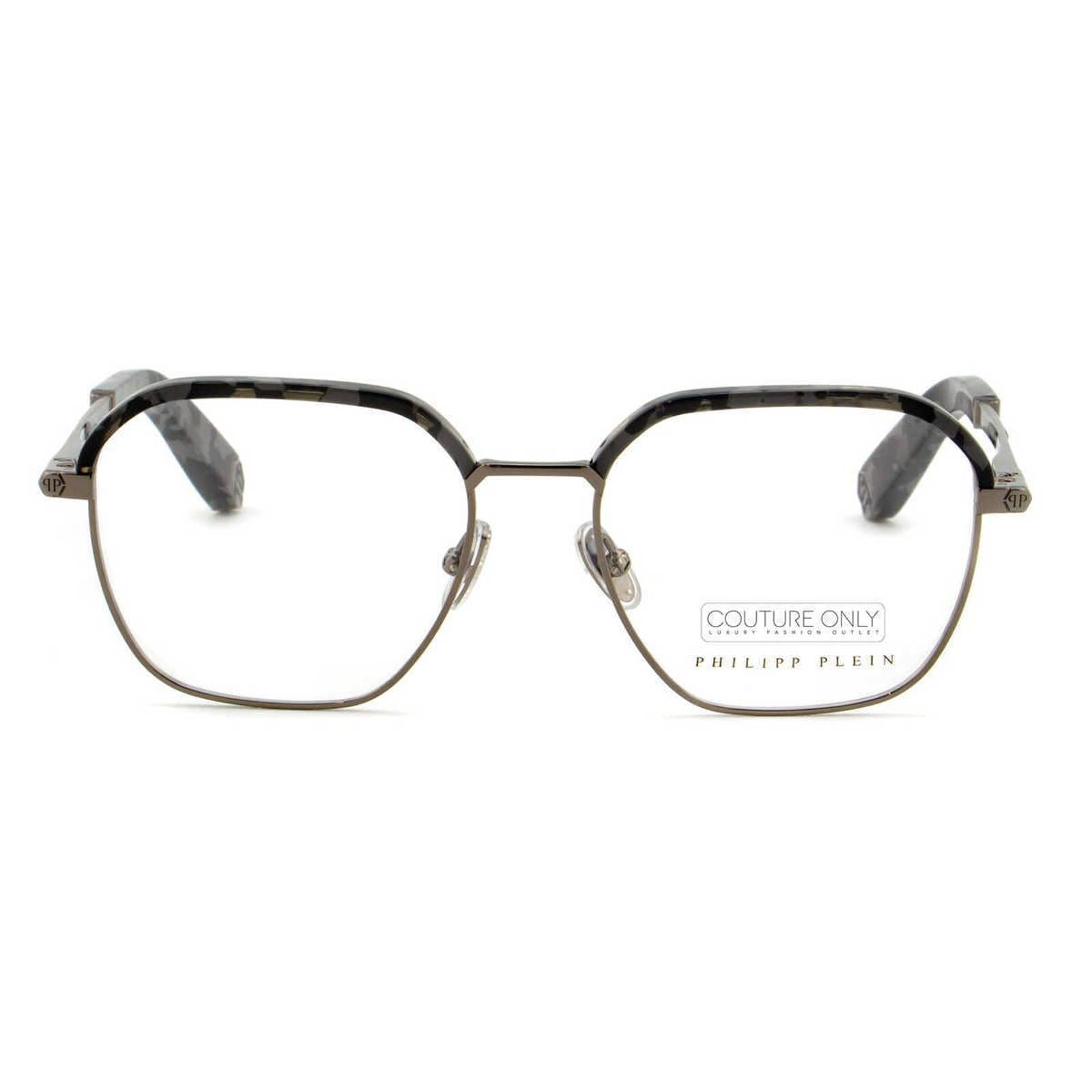 Men Optical Geometric Square Gunmetal Eyeglasses VPP017M-0568