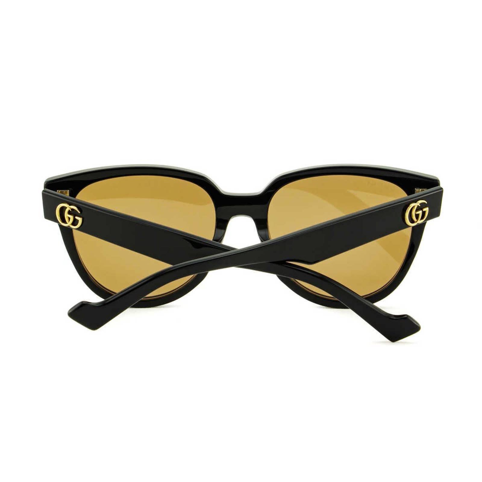 Women Black Round Pantos Sunglasses GG0960SA-003