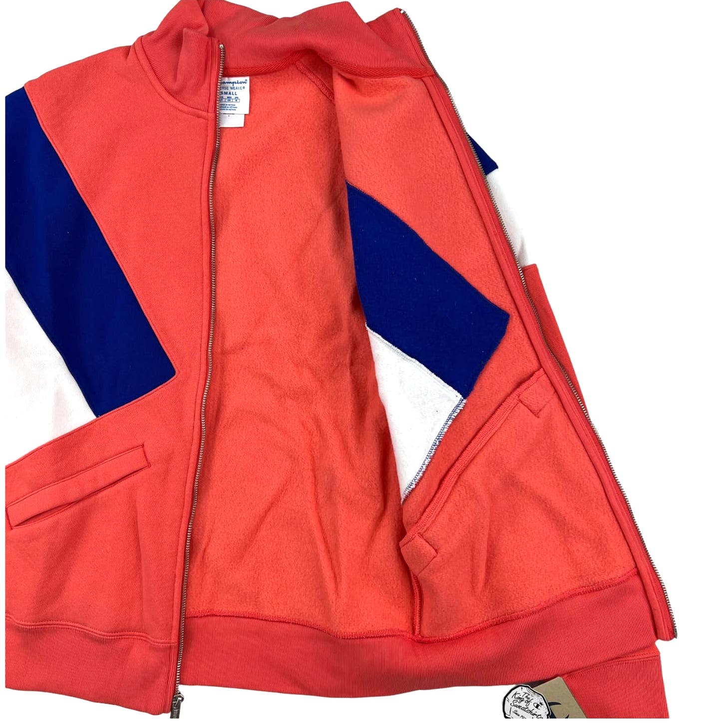 Champion Women US S Red Coral Full Zip Jacket Sport Training