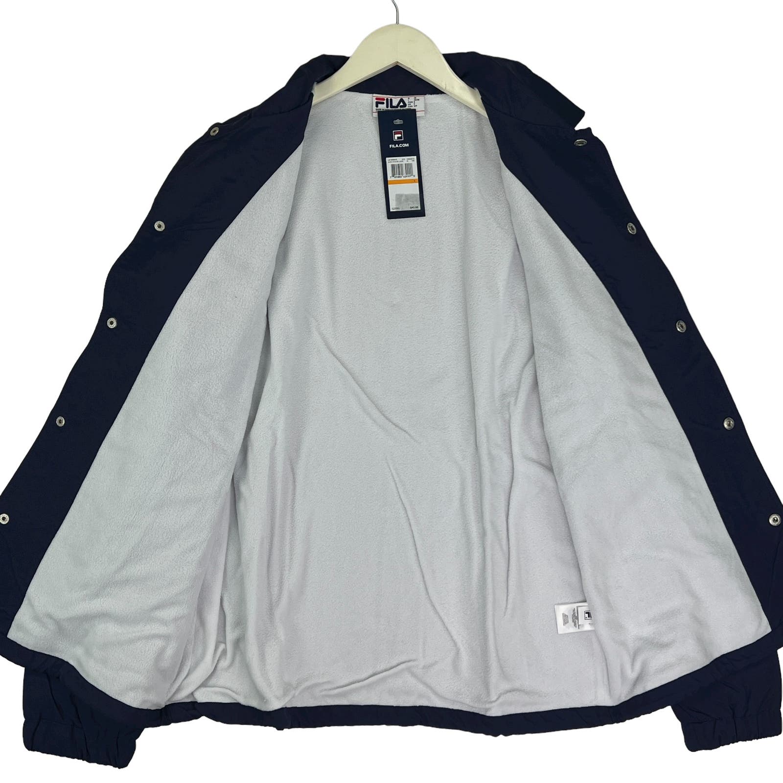 FILA Men Navy Sports Jacket US M Long Sleeves Windbreaker