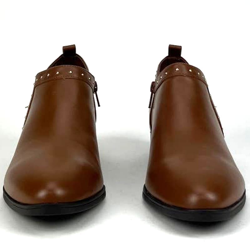 Bella Vita Women US 10 Dark Tan Brown Leather Ankle Boot Shoes