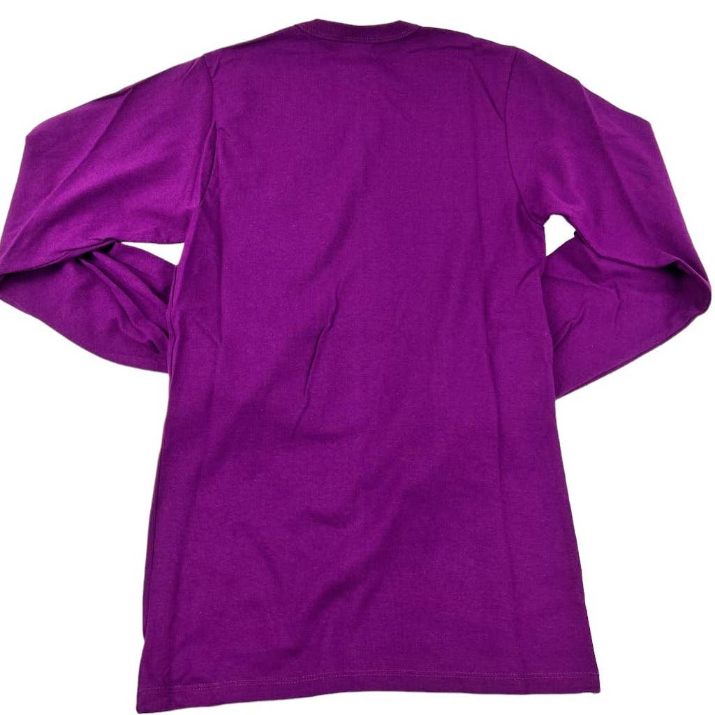 Champion Men Purple  T-Shirt US XS Issue Long Sleeve Tee