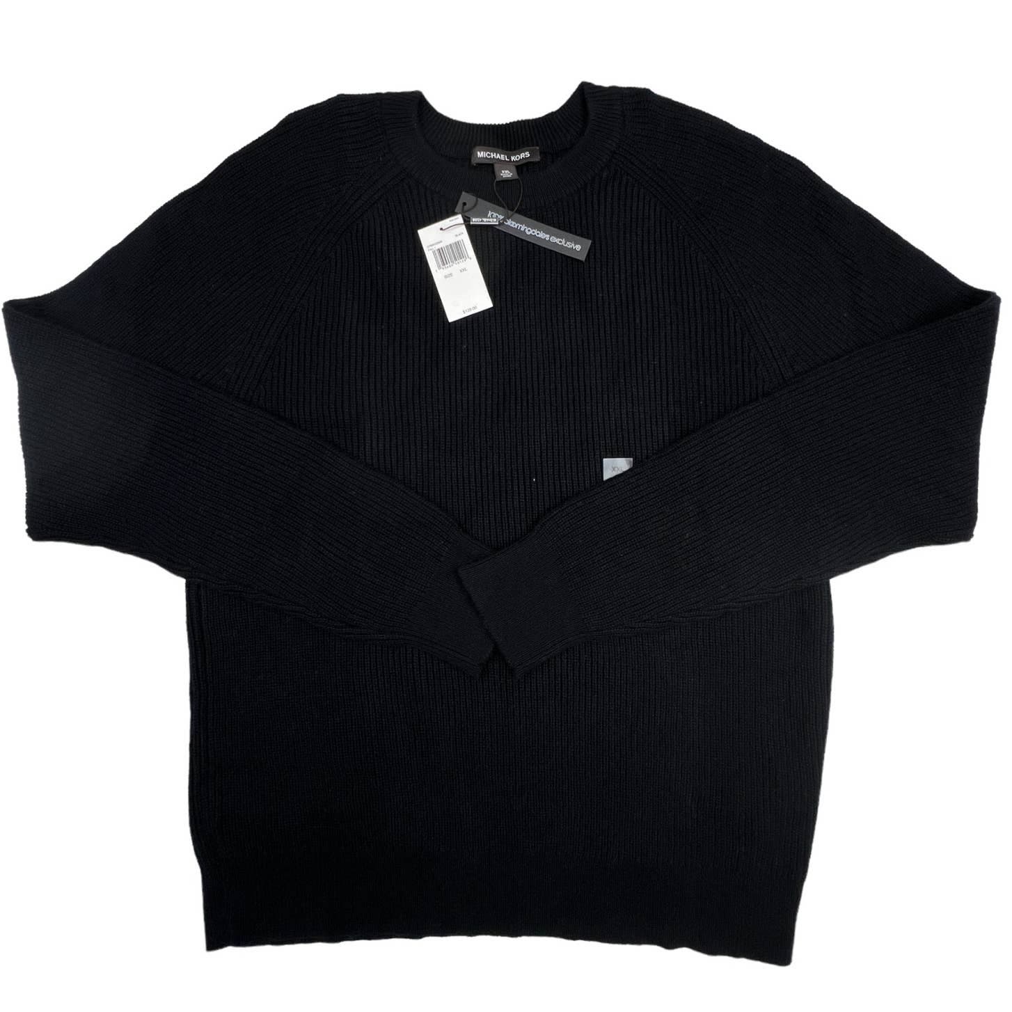 Michael Kors Men Black Sweatshirt US XXL Crew Neck Long Sleeve