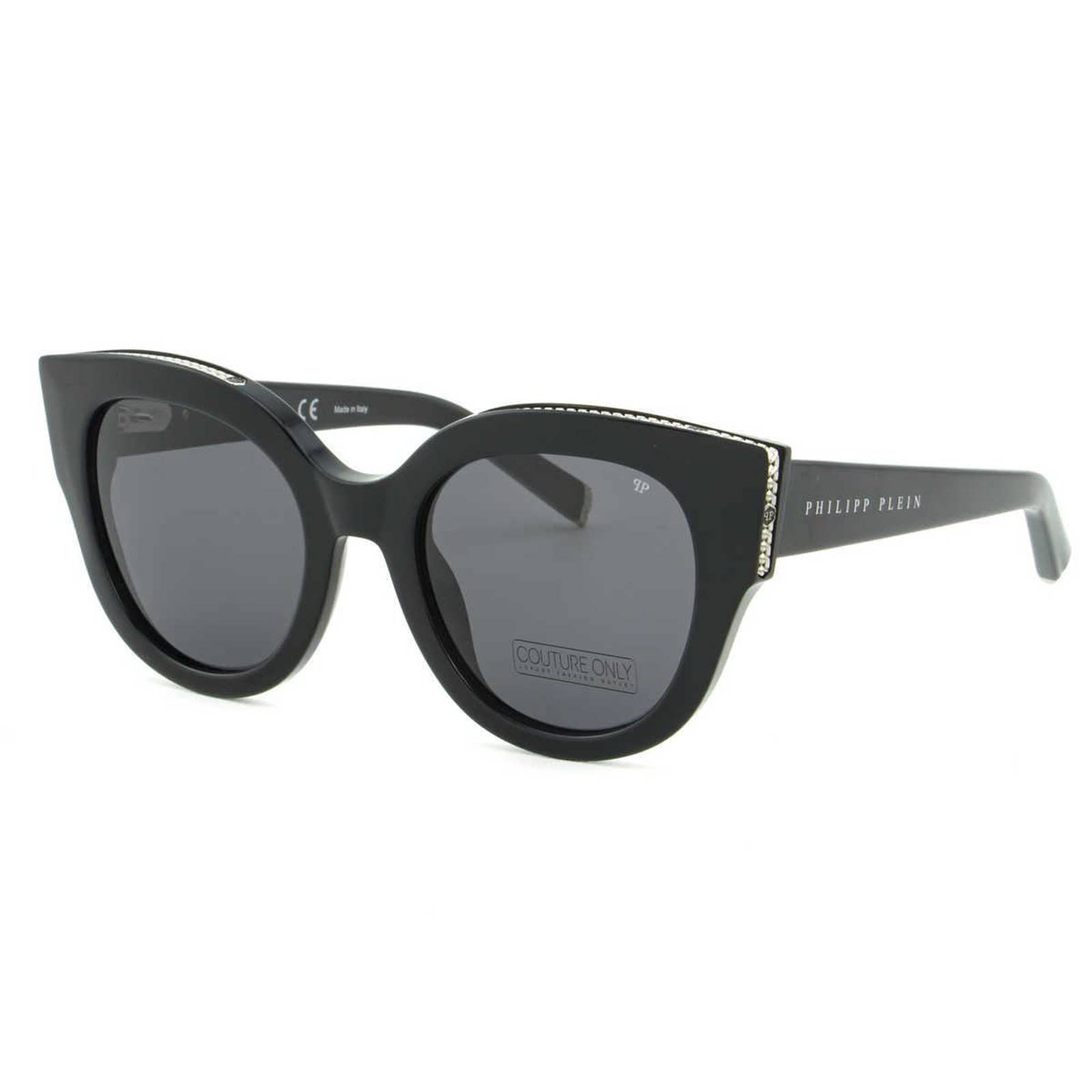 Women Black Cat Eye Oversized Sunglasses SPP026S-0700