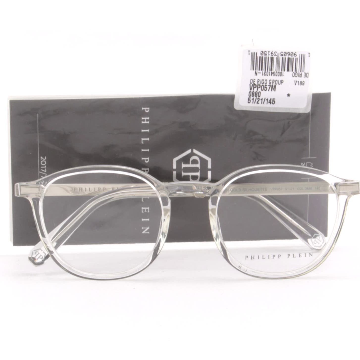 Transparent Acetate Panthos Unisex Glasses VPP057-0880 Clear Lens