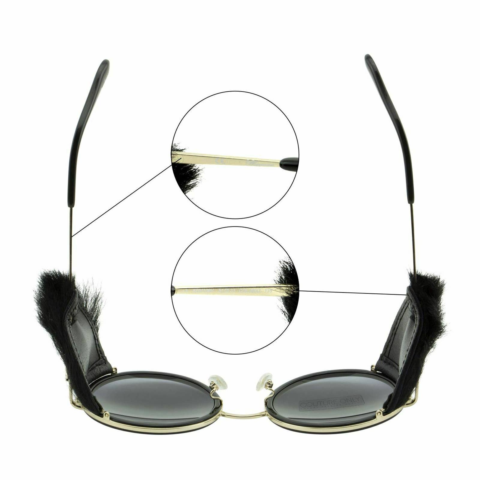 Limited Edition Women Gold Round Sunglasses SBM109S-300G