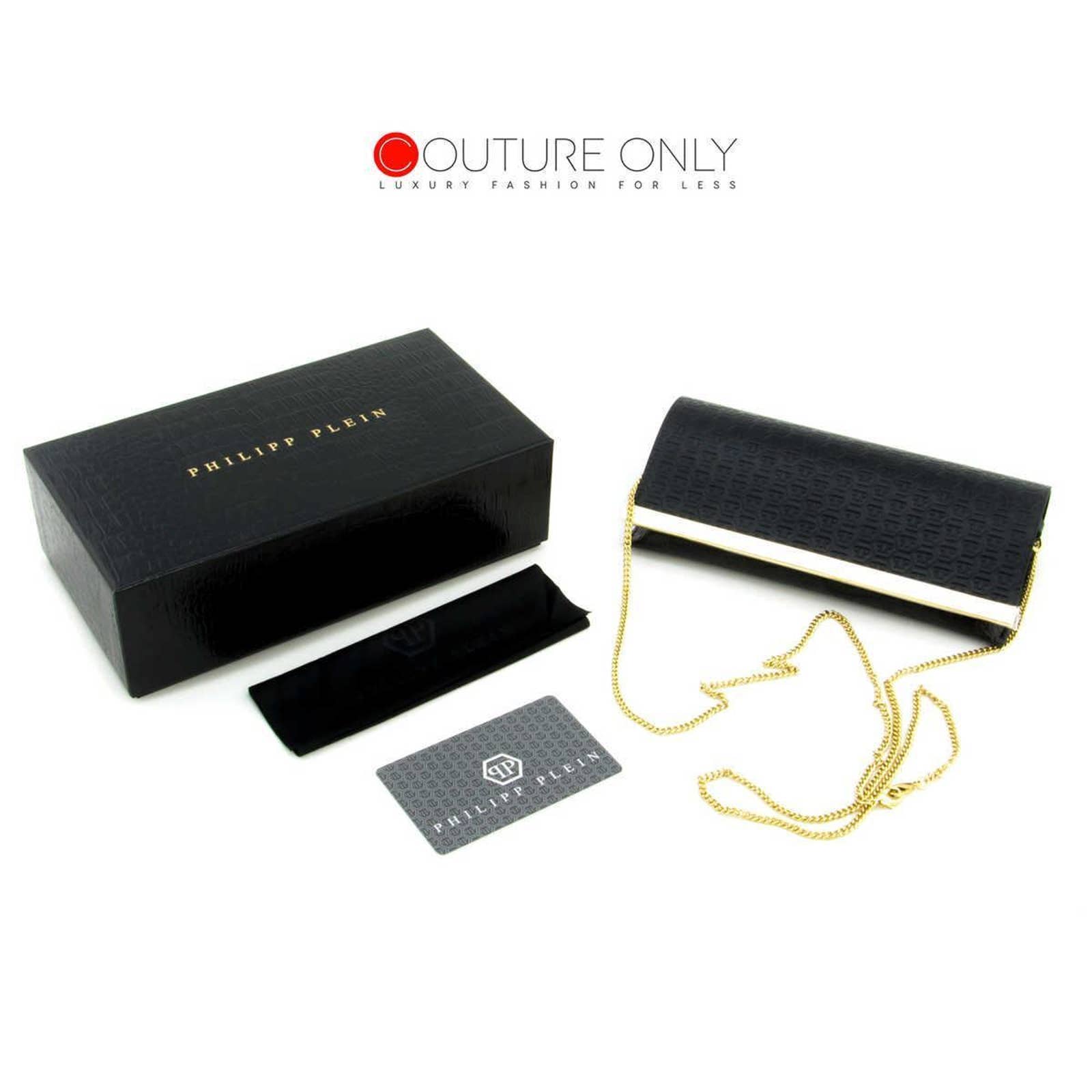 Women Titanium Rimless Sunglasses SPP027S-0300 Gray & Gold Rectangle