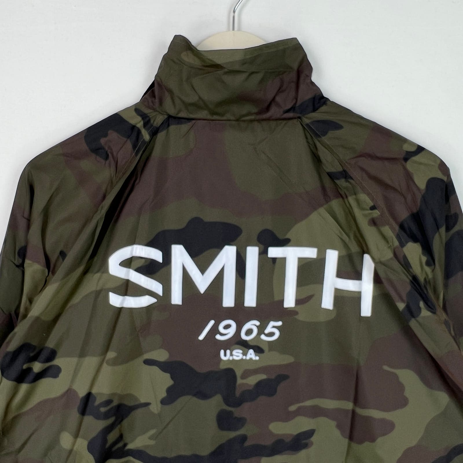 Smith Men Olive Camo Coaches Jacket US XXL Windbreaker Beimar