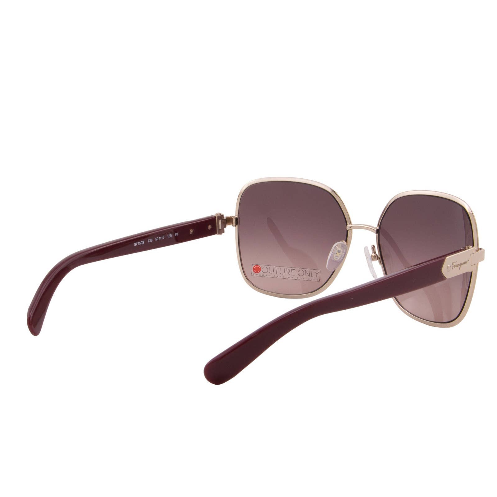 Women Burgundy Oversized Sunglasses SF150S-728