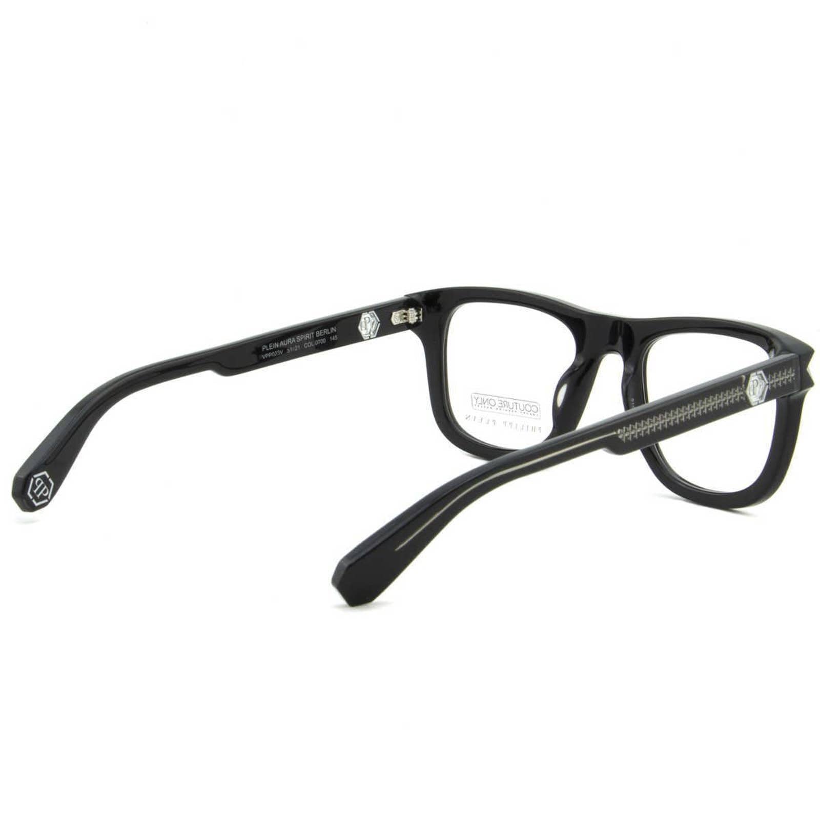 Men Optical Eyeglasses Square VPP023V-0700 Black Acetate Frame