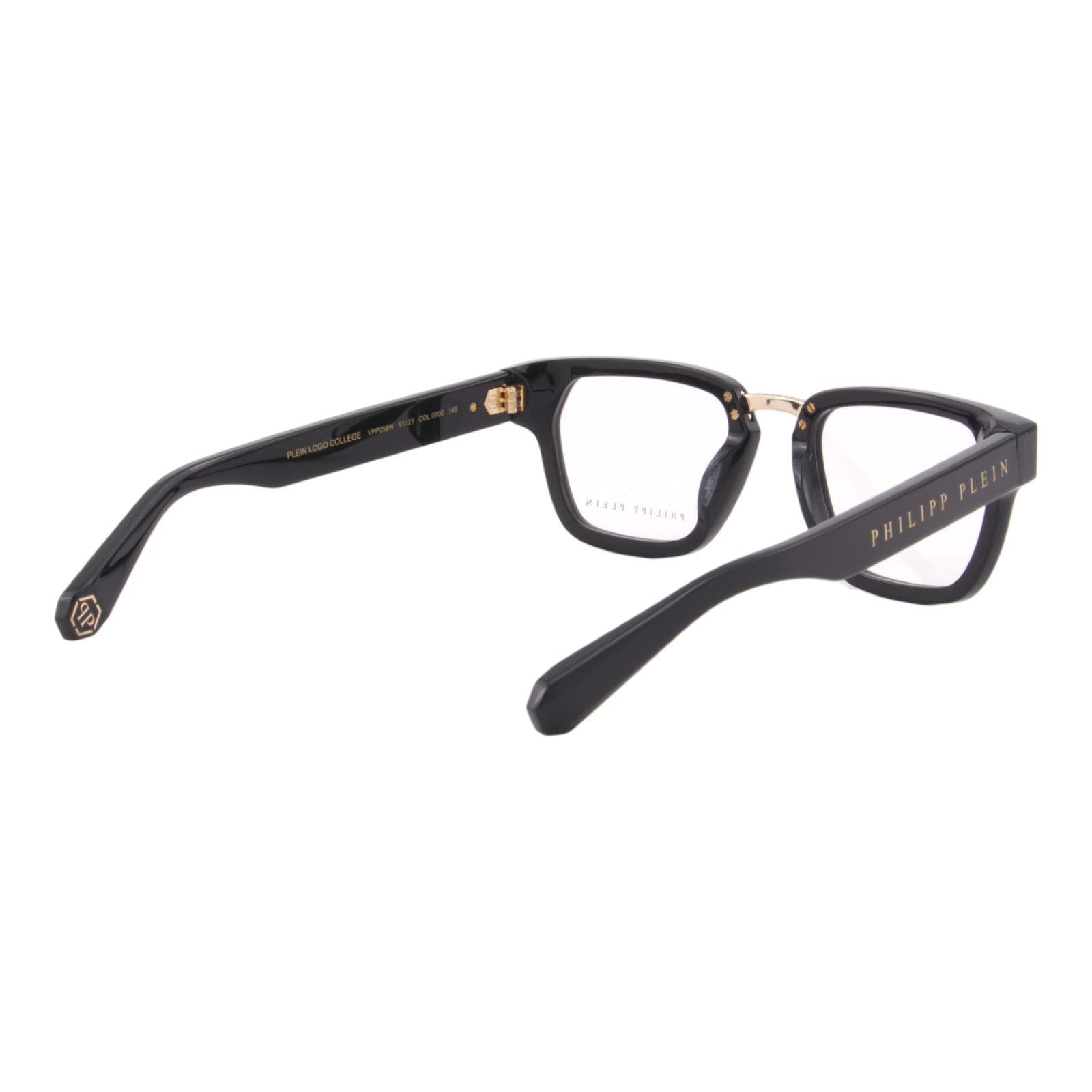 Men Glasses VPP055W-0700 Black & Gold Optical Square Frame