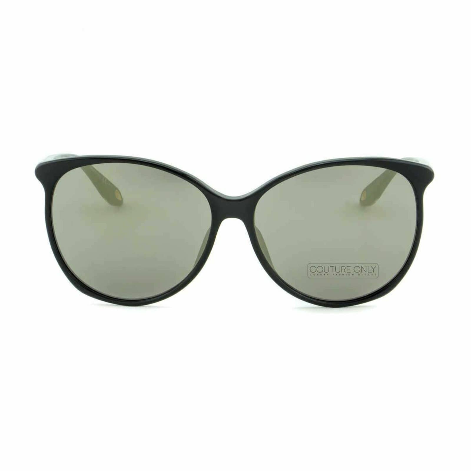 Women  Black Oversized Horn-Rim Sunglasses GV7098