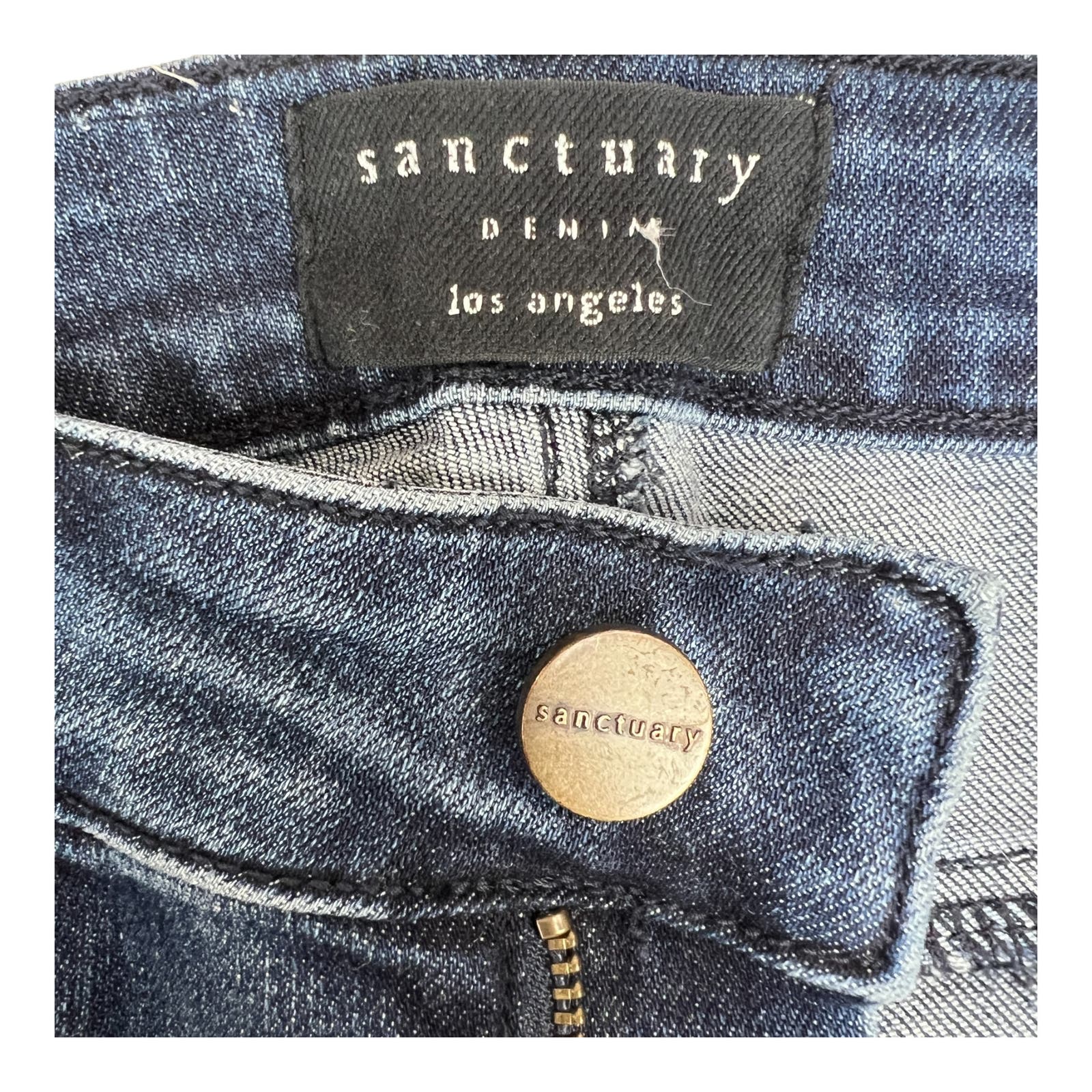 Sanctuary Women Denim Blue Jeans US 26 Cropped Straight