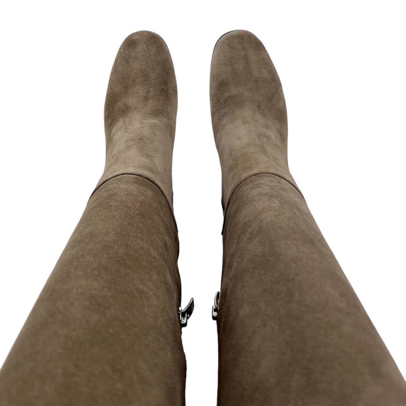 Via Spiga Women US 4.5 Brown Taure Suede Knee-High Booties