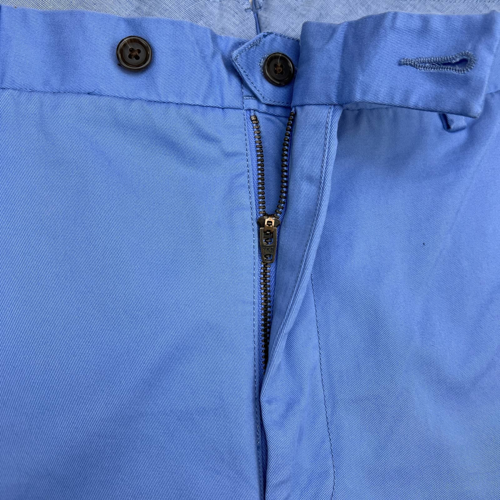 POLO Ralph Lauren Men Light Blue Shorts US 42 Classic Flat Front